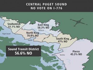 Analysis of I-776 vote results in Sound Transit's jurisdiction