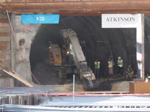 Sound Transit contractors break through to daylight in downtown Bellevue