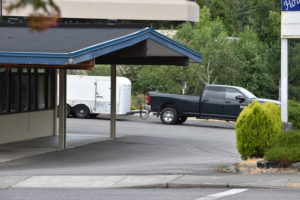 Truck with petitions inside