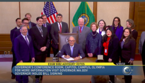 Governor Jay Inslee signs NPI's SB 5082 on TVW